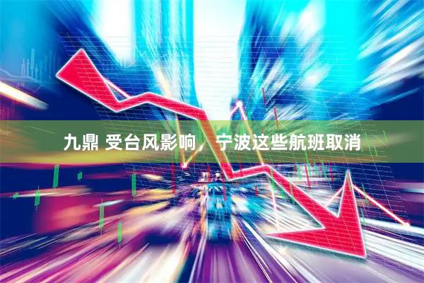 九鼎 受台风影响，宁波这些航班取消