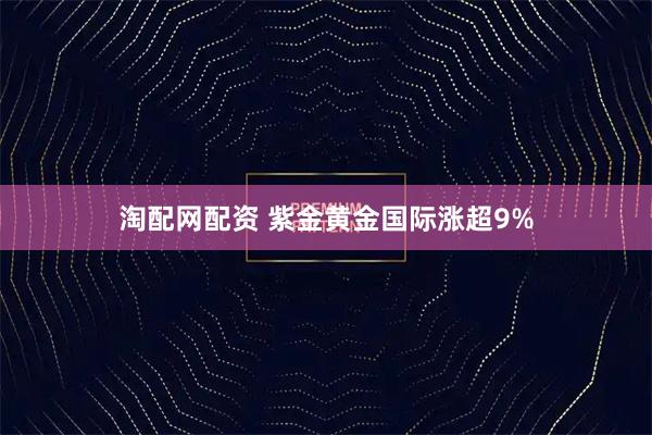 淘配网配资 紫金黄金国际涨超9%